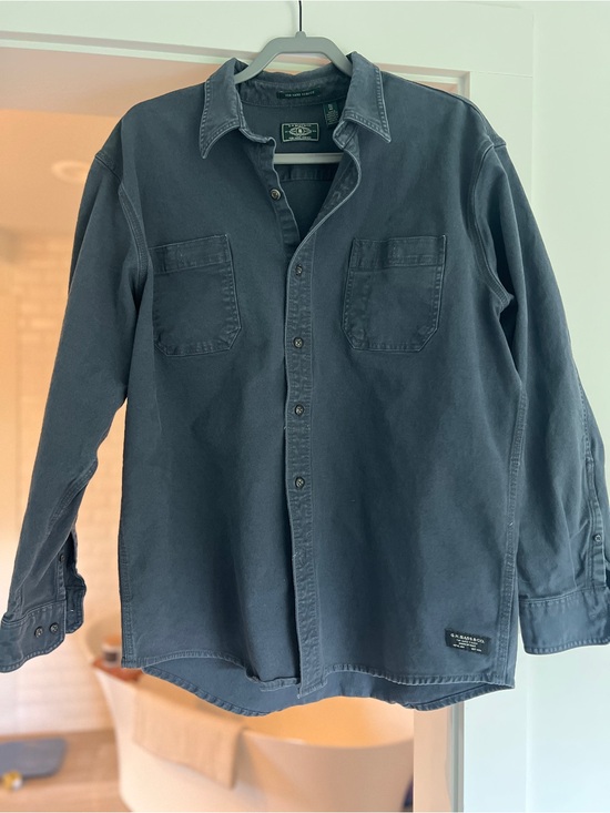 G.H. Bass & Co. Other - G.H. Bass & Co. Slate Blue Long-Sleeve Button-Down Canvas Work Shirt